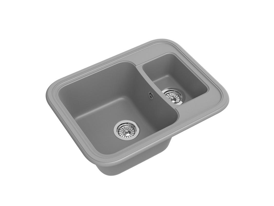 Изображение товара Мойка под столешницу Ewigstein прямоугольная 66x50.50 см глубина 19.50 см кварц цвет серый металлик Изображение товара Мойка под столешницу Ewigstein прямоугольная 66x50.50 см глубина 19.50 см кварц цвет серый металлик