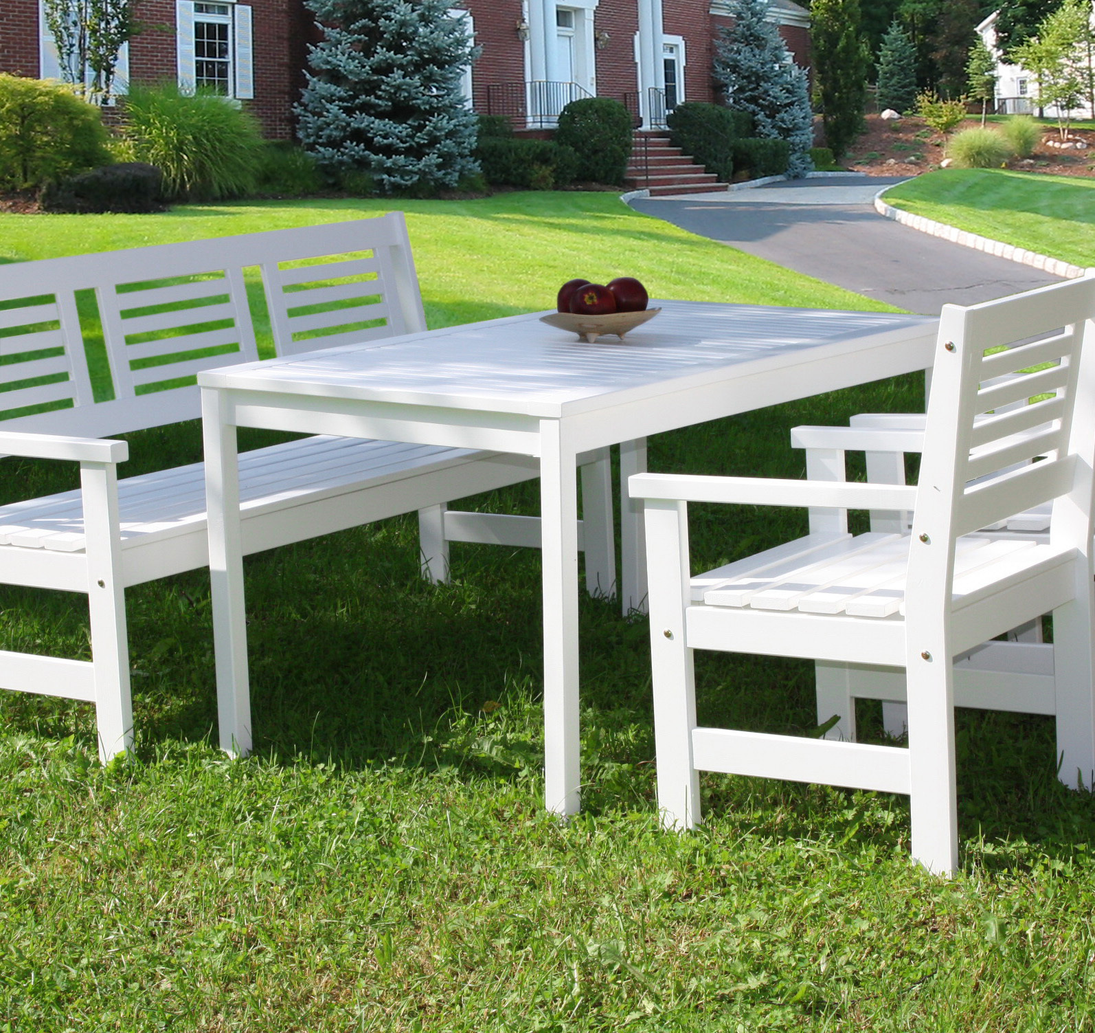 Изображение товара Набор садовой мебели Хольмен 5 мест 9 предметов с подушками из массива сосны