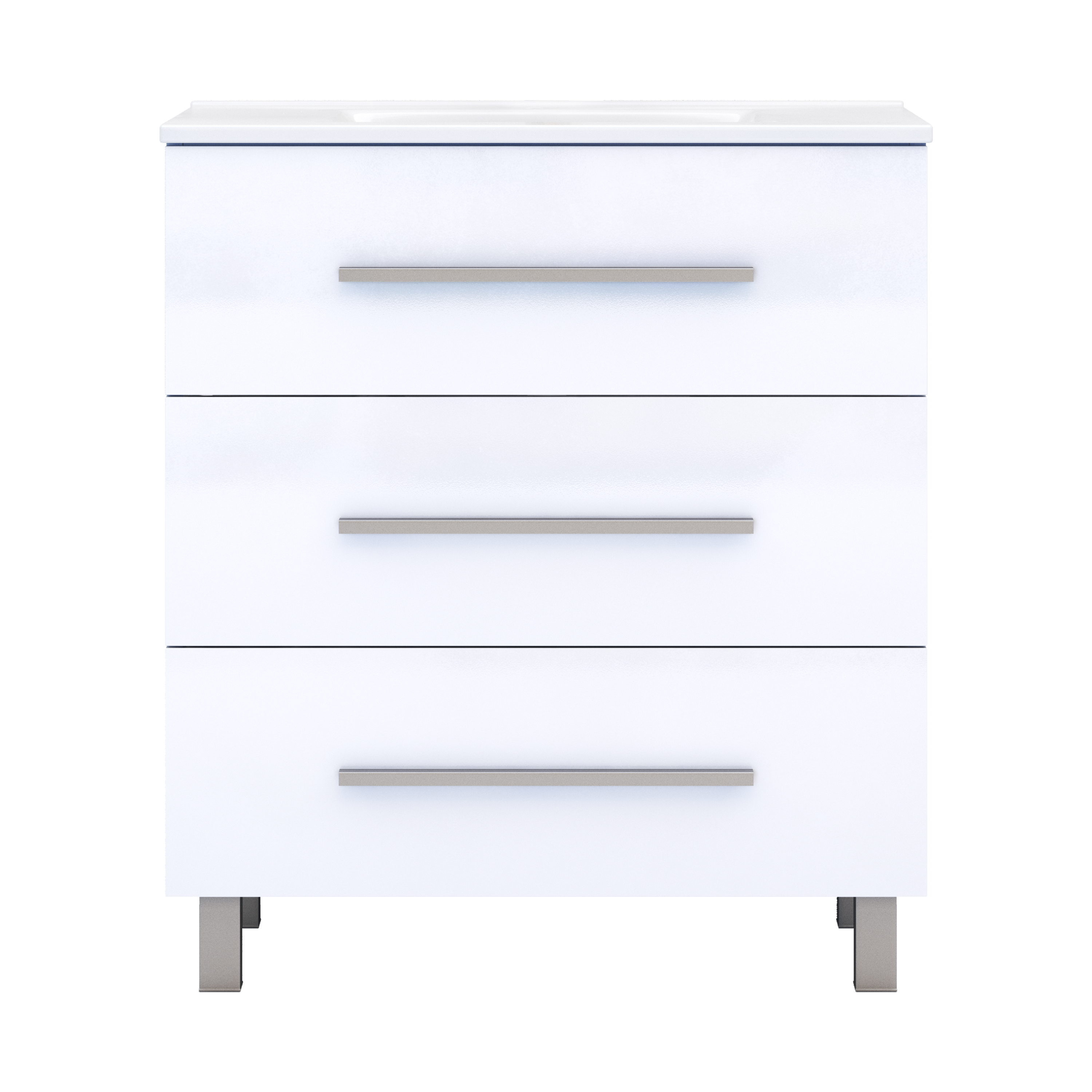 Изображение товара Тумба под раковину напольная Vigo Yuma 75 см цвет белый