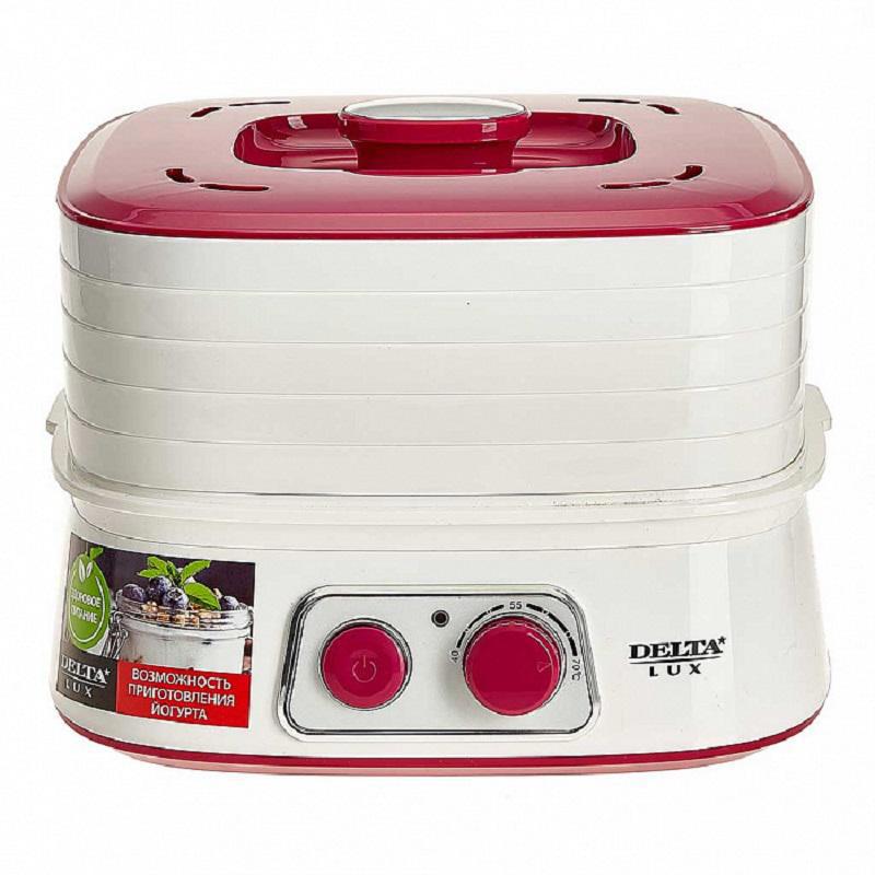 Изображение товара Сушилка для овощей и фруктов Delta Lux DE-2500 с 5 ярусами 250 Вт белая