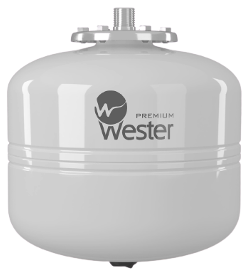 Изображение товара Расширительный бак для ГВС 12 л Wester WDV12P 3/4" белый Изображение товара Расширительный бак для ГВС 12 л Wester WDV12P 3/4" белый