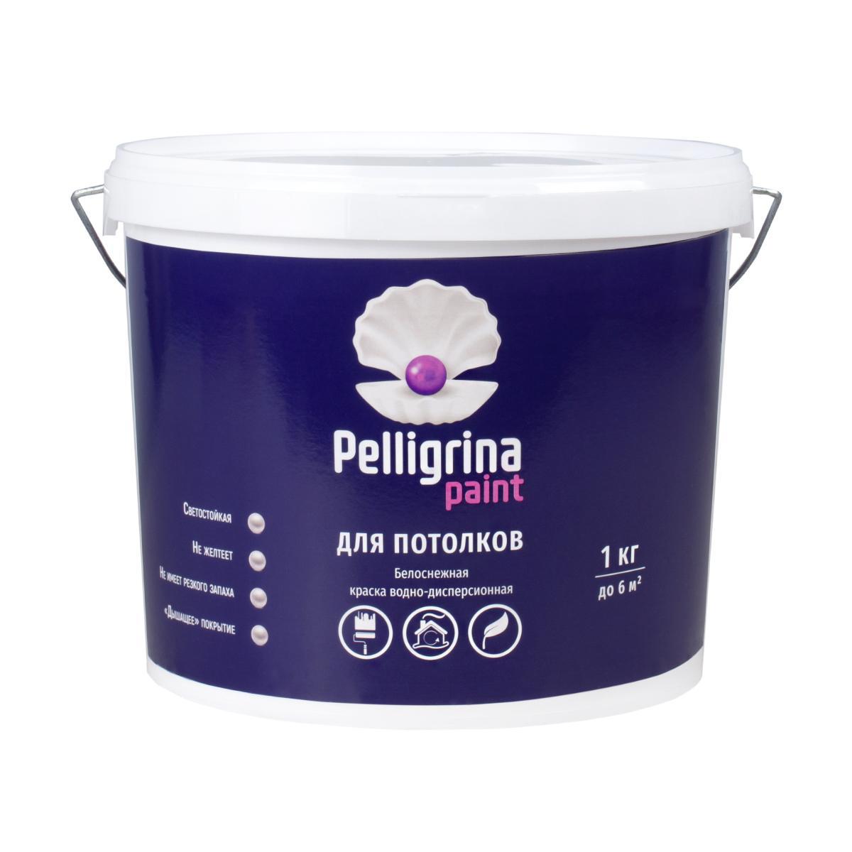 Изображение товара Краска для стен и потолков PELLIGRINA PAINT РР-021 белоснежная 7 л