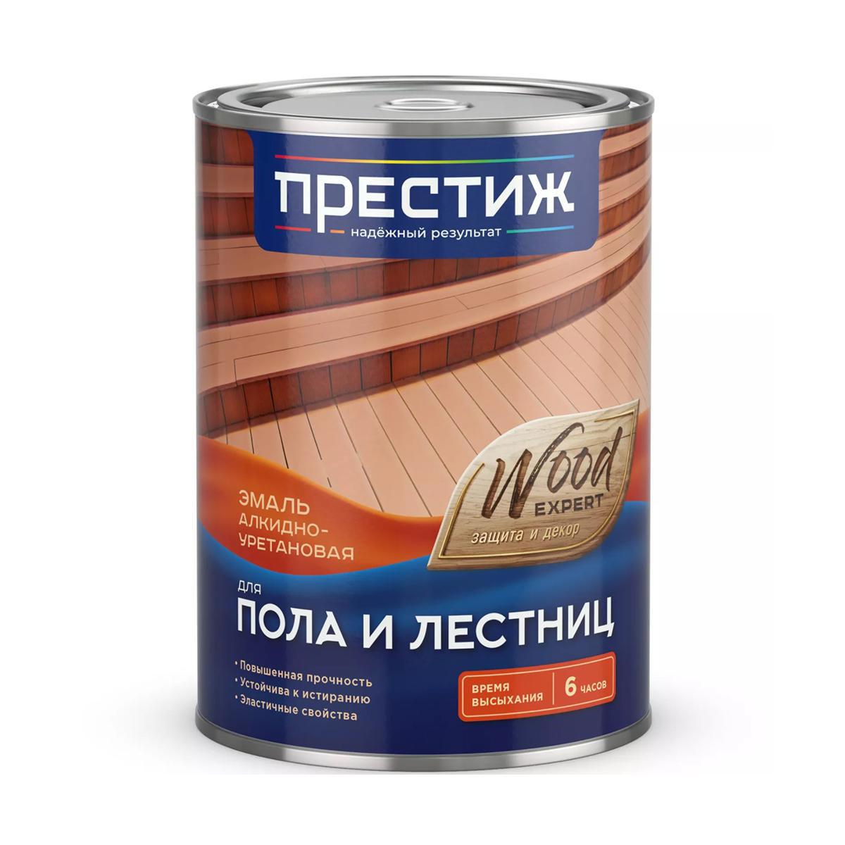 Изображение товара Эмаль для пола ПРЕСТИЖ ХОЛДИНГ 01-004-021-009 0.9 л цвет красно-коричневый