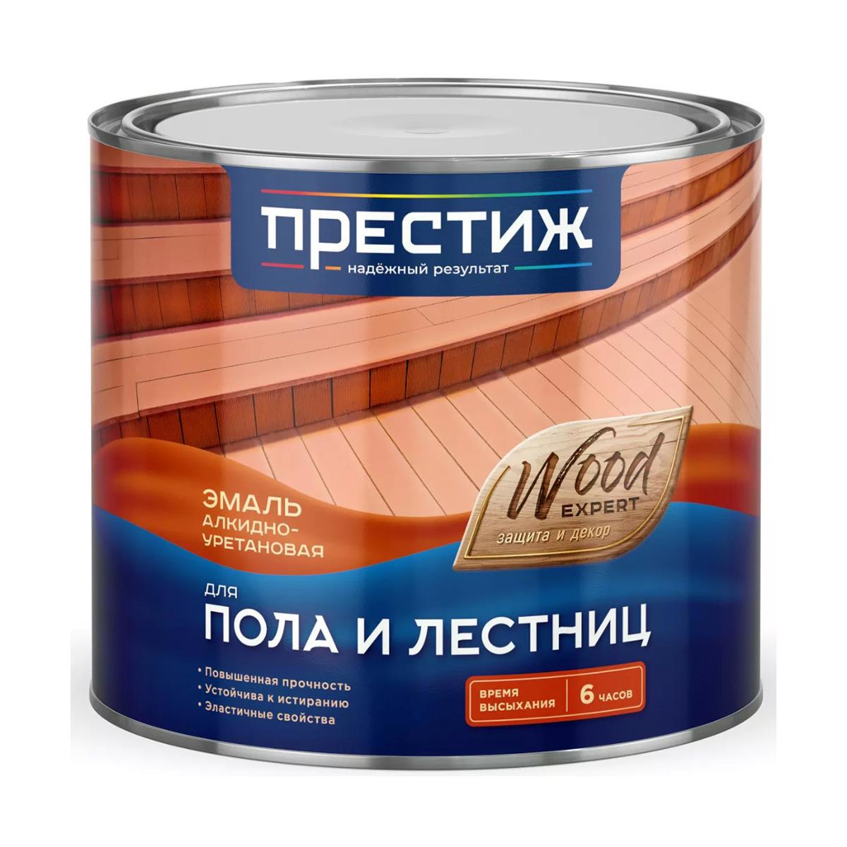 Изображение товара Эмаль для пола ПРЕСТИЖ ХОЛДИНГ 01-004-021-019 1.9 л цвет красно-коричневый
