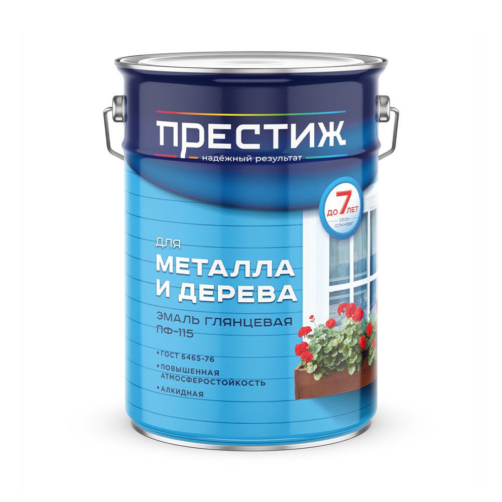Изображение товара Эмаль ПРЕСТИЖ ХОЛДИНГ 01-001-018-060 глянцевая цвет голубой 6 кг