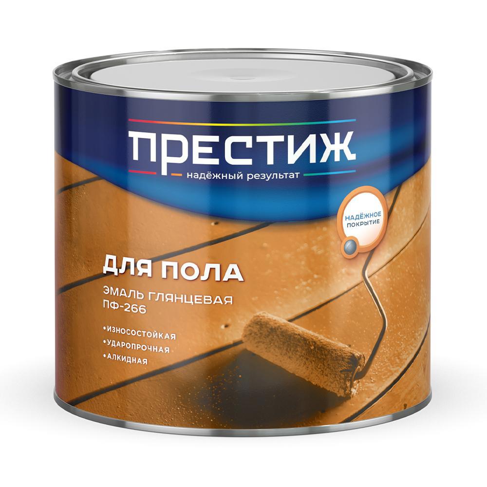 Изображение товара Эмаль ПРЕСТИЖ ХОЛДИНГ 01-003-021-019 глянцевая цвет красный 1.9 кг