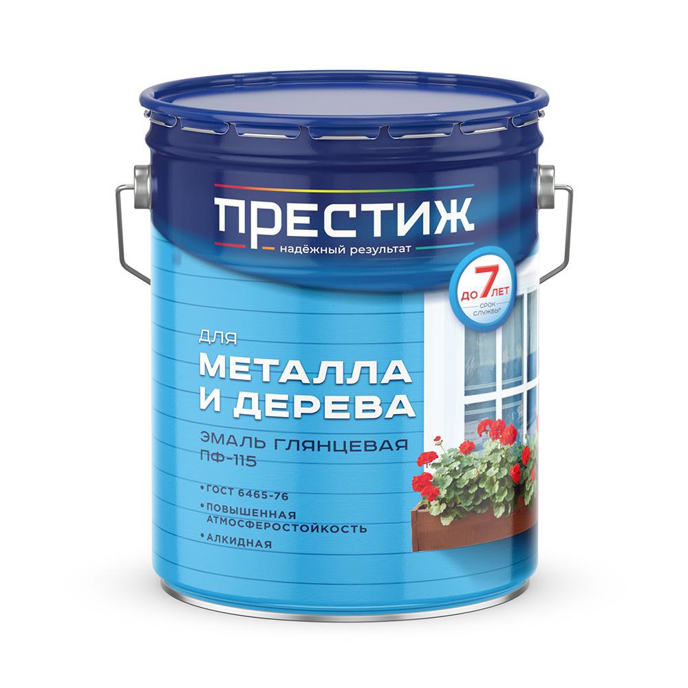 Изображение товара Эмаль ПРЕСТИЖ ХОЛДИНГ 01-001-037-200 глянцевая цвет черный 20 кг