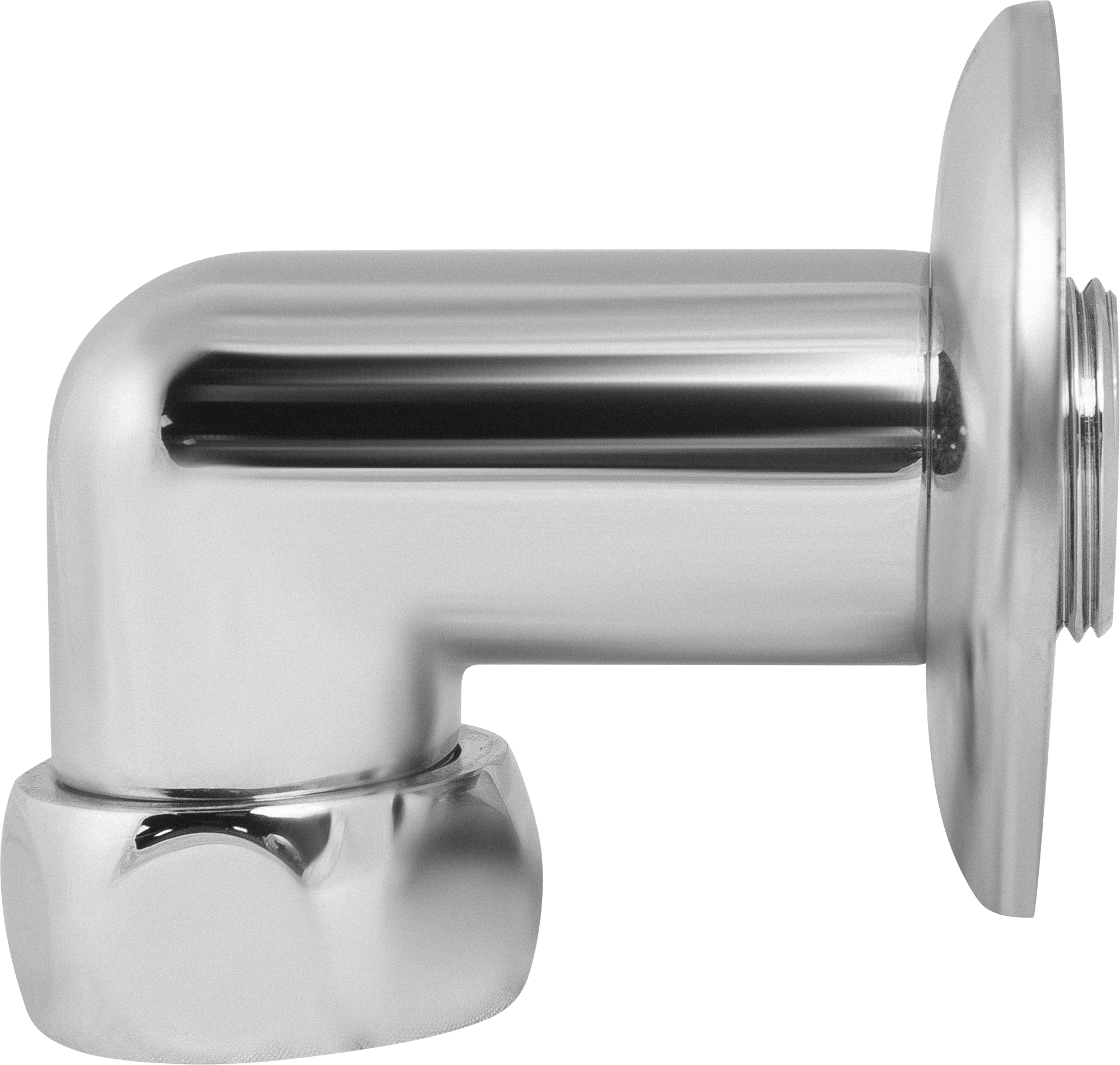 Соединитель для полотенцесушителя угловой 741SCH1005 1"x3/4", хромированная латунь - 1