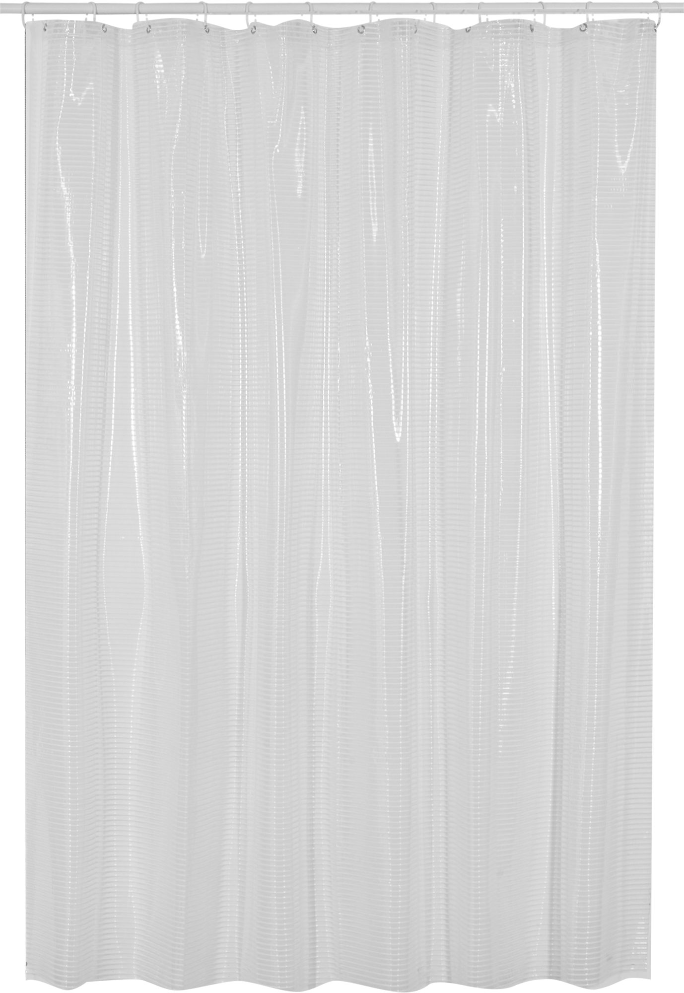Изображение товара Штора для ванной Meiwa Linea 182х182 см ПВХ цвет прозрачный/белый