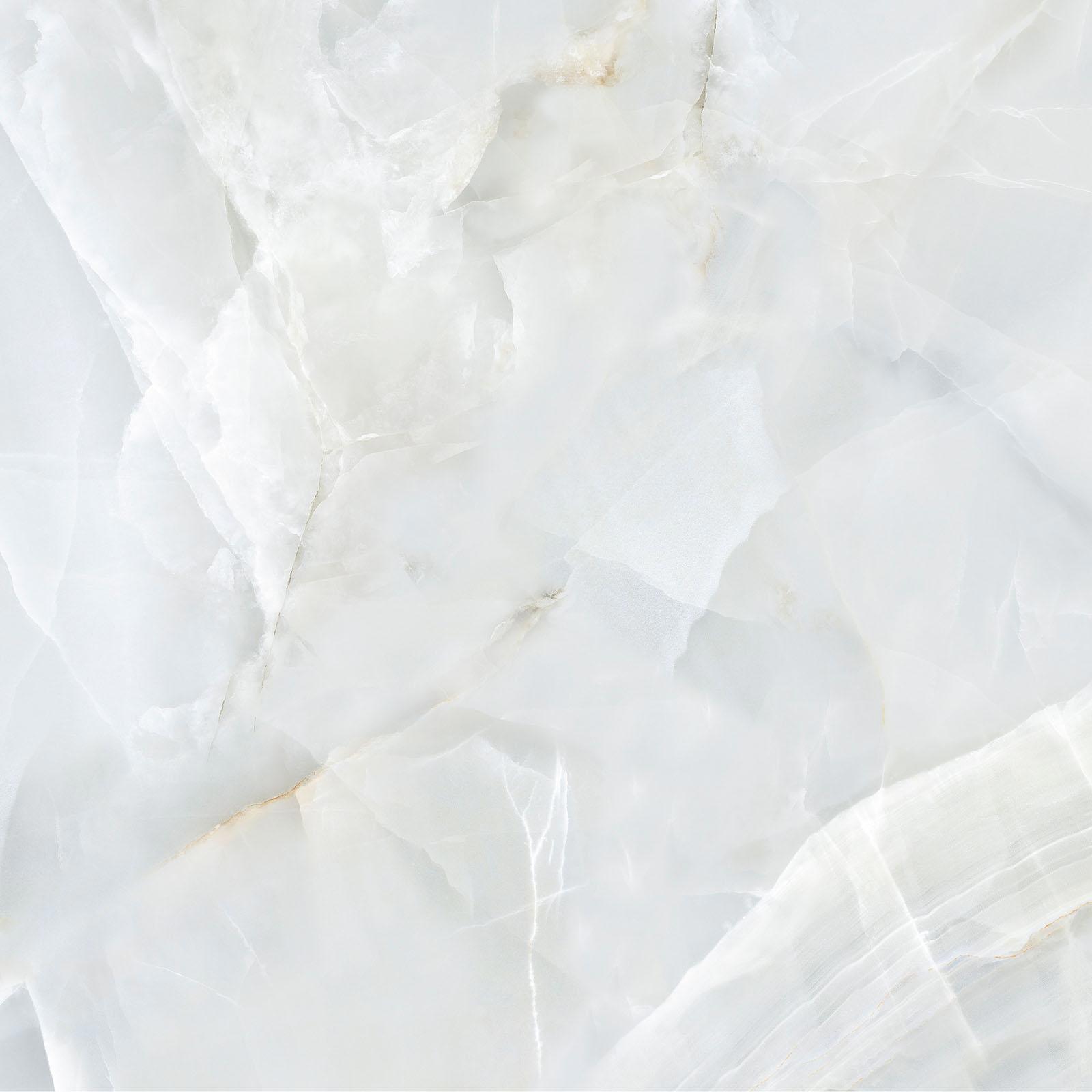 Изображение товара Напольная и стеновая плитка Alma Ceramica Miele 57x57 см белая мраморный эффект