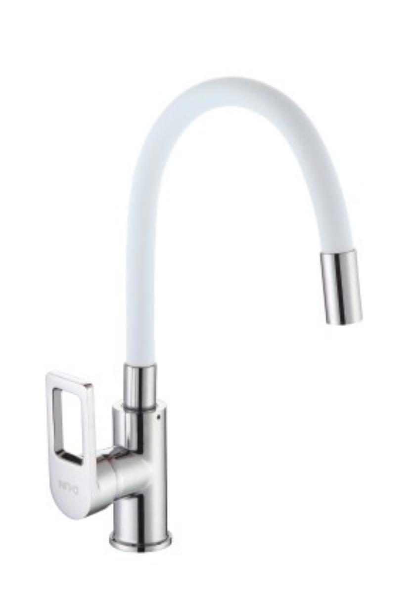 Изображение товара Однорычажный смеситель D-lin D155308-3 20 см цвет белый