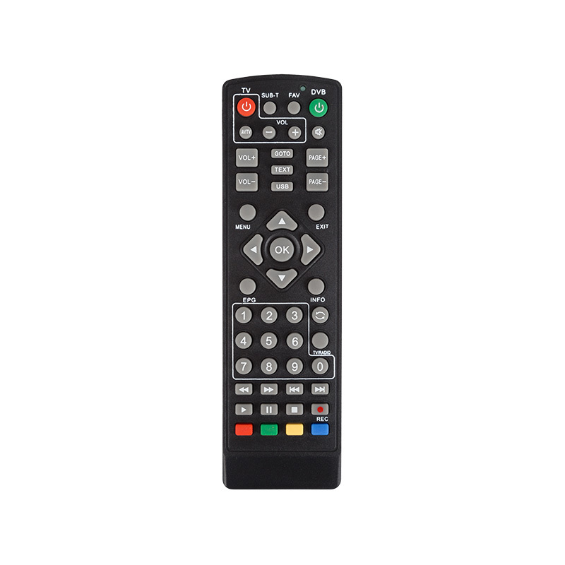Изображение товара Универсальный пульт Rexant для DVB-T2 и телевы управление 15,5х4,5х2,2 см черный
