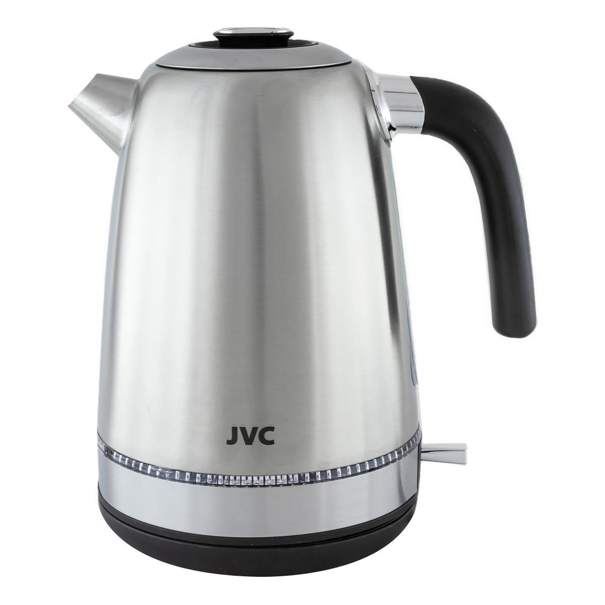 Изображение товара Электрический чайник JVC JK-KE1720 1.7 л металлический с подсветкой Черный Серебристый