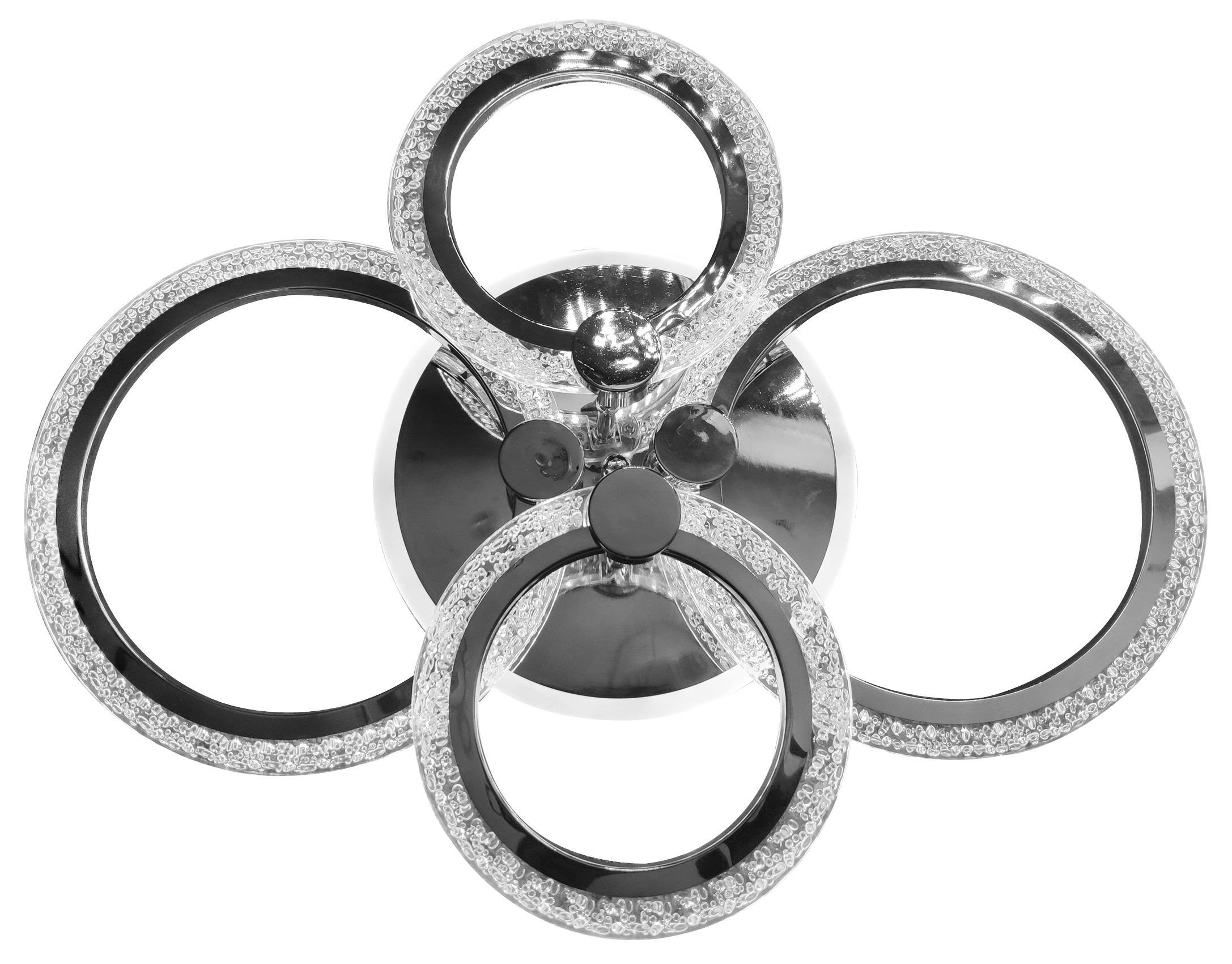 Изображение товара Люстра потолочная светодиодная CAMELION 14612 10 м² изменение оттенков белого цвет хром