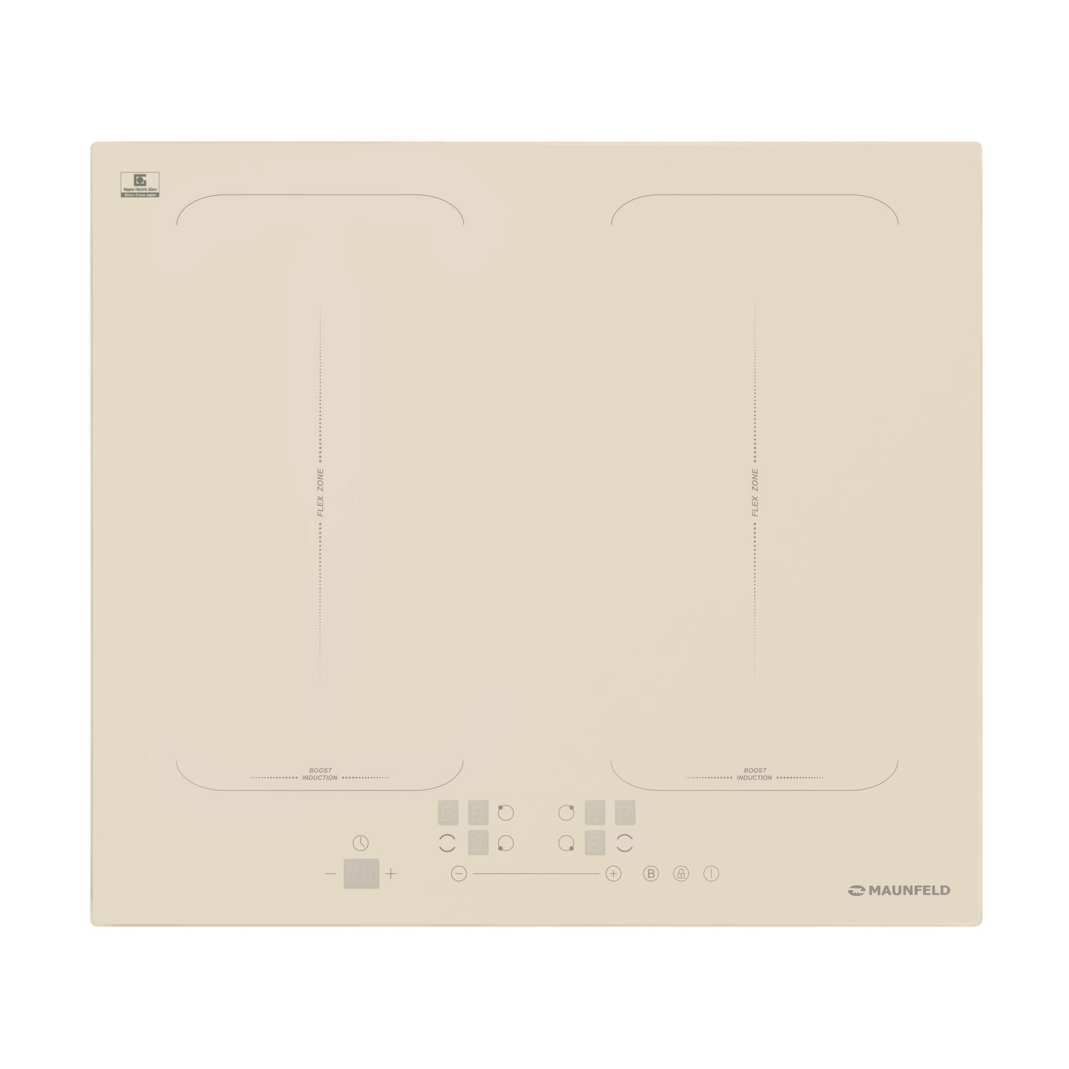 Изображение товара Индукционная варочная панель Maunfeld EVI.594-FL2-BG 59 см 4 конфорки цвет бежевый