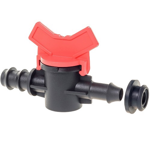 Изображение товара Кран для капельной трубки 15 мм с резинкой