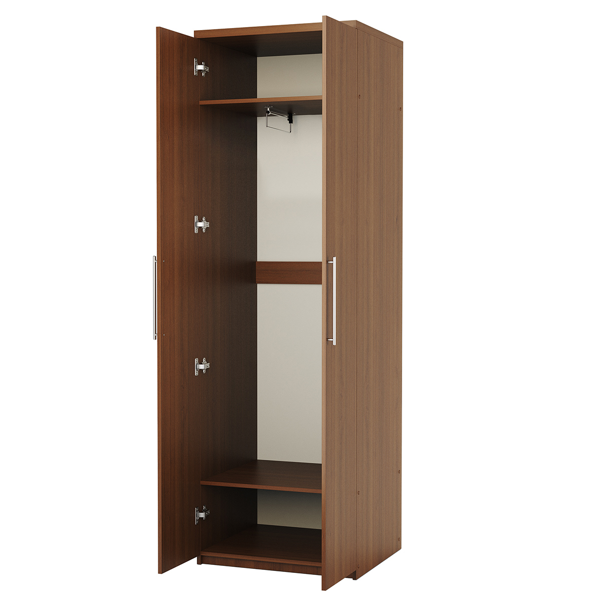 Изображение товара Шкаф распашной Мелодия МШ-21 110x45 орех для одежды и спальни