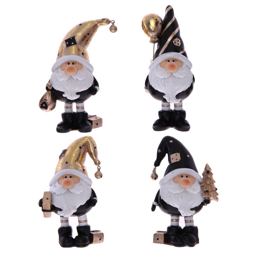 Изображение товара Декоративная фигурка Гном микс 7x4,8x13 см черная для интерьера