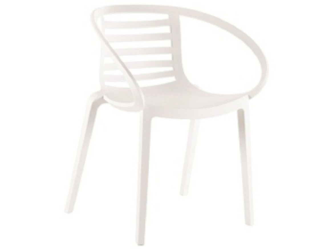 Изображение товара Кресло садовое Papatya Mambo белое из полипропилена