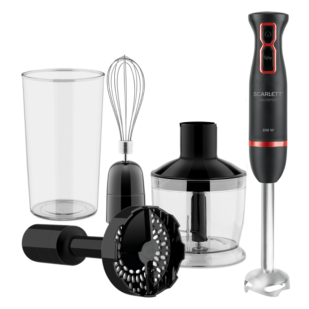 Изображение товара Погружной блендер Scarlett SC-HB42M44 800 Вт 2 скорости черный