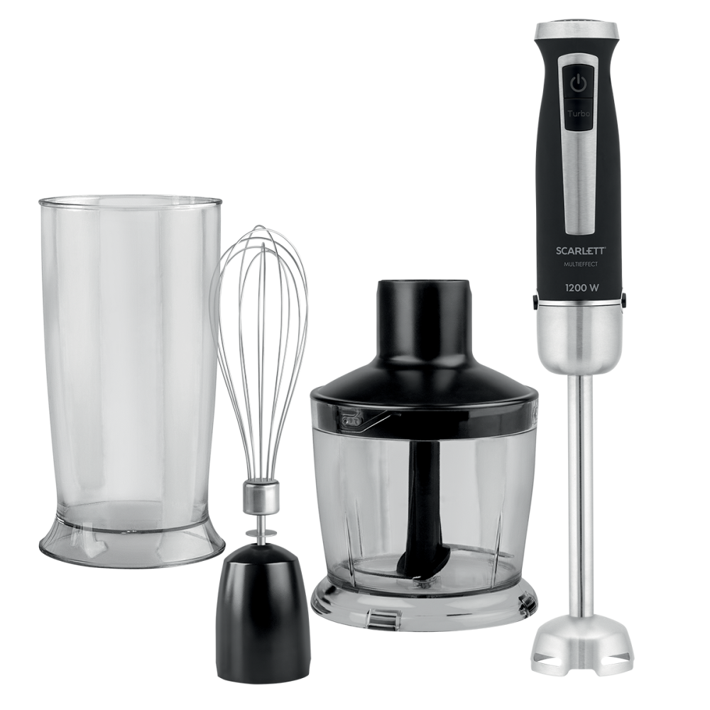 Изображение товара Погружной блендер Scarlett SC-HB42F59 20 скоростей 1200 Вт черный