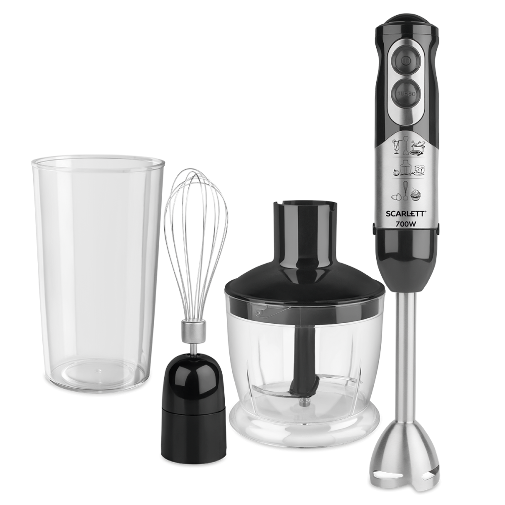 Изображение товара Погружной блендер Scarlett SC-HB42F15 2 скорости 700 Вт цвет черный