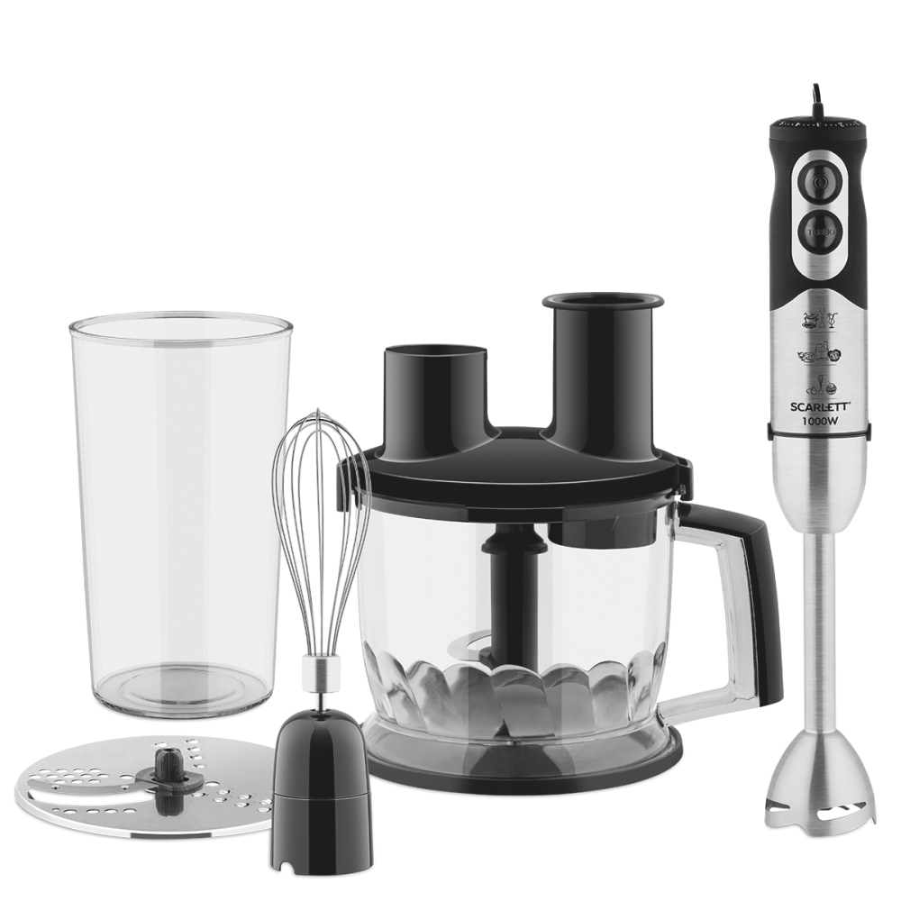 Изображение товара Погружной блендер Scarlett SC-HB42K01 1000 Вт 5 скоростей черный
