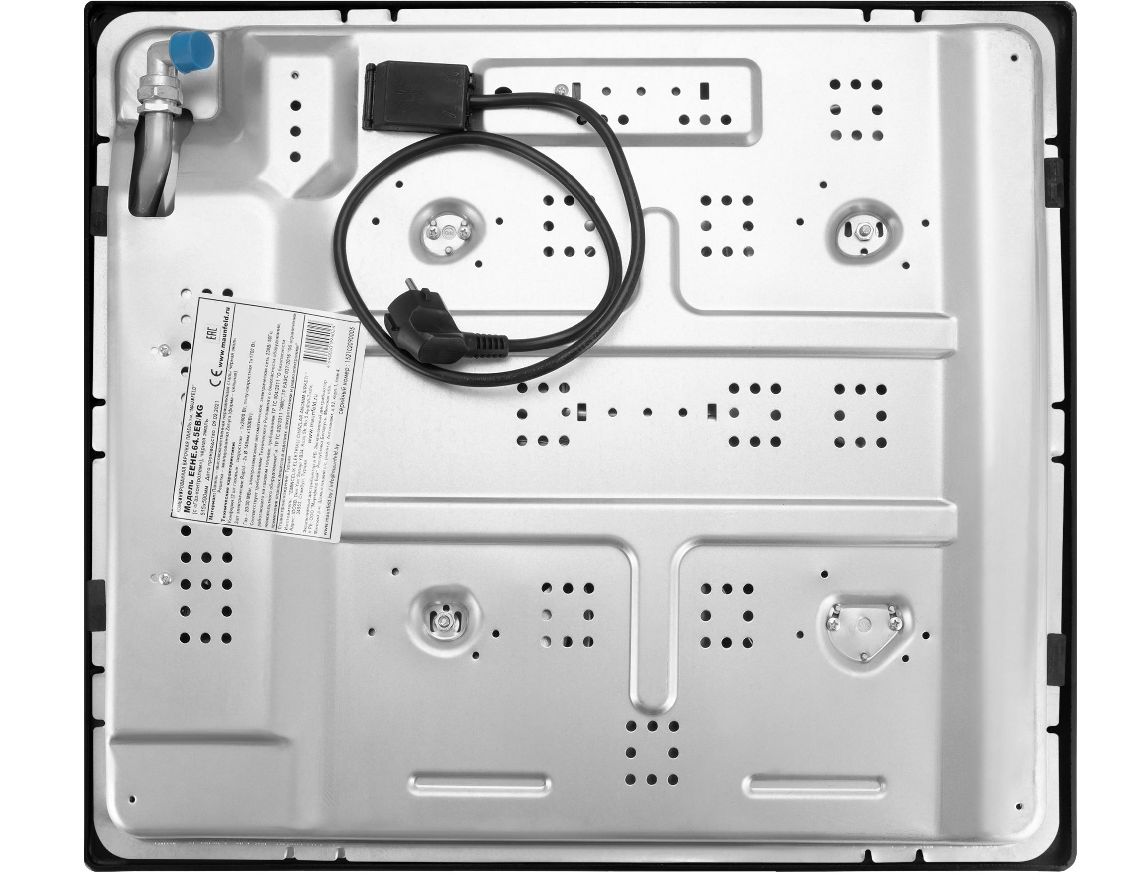 Изображение товара Комбинированная варочная панель Maunfeld EEHE.64.5EB/KG 4 конфорки цвет черный