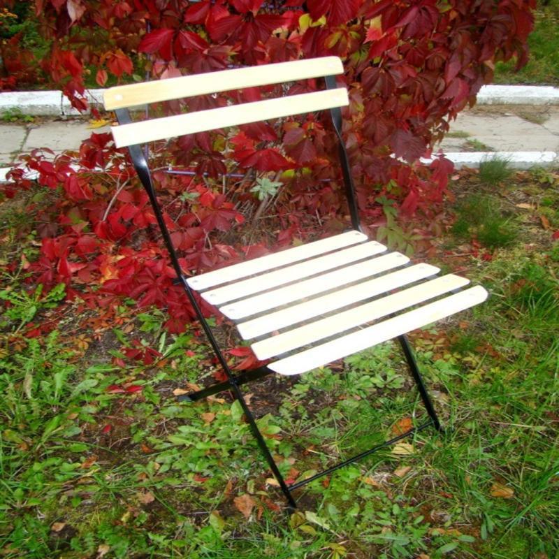 Изображение товара Стул садовый складной Лидер Сад 39 см х 40 см х 79 см металл черный 1 шт