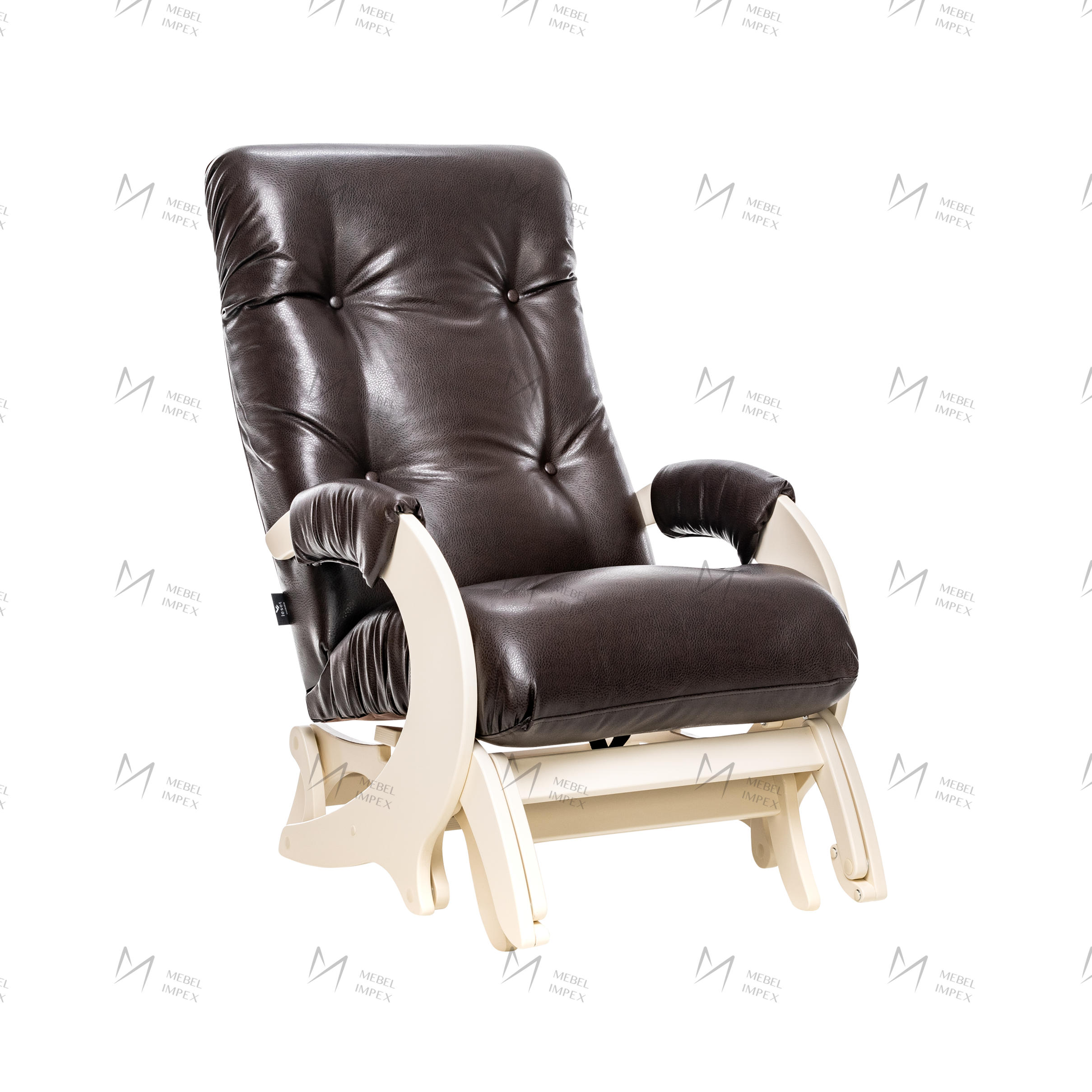 Изображение товара Кресло-качалка Комфорт Стронг коричневое 60x95.5x108.2 гипоаллергенное износостойкое