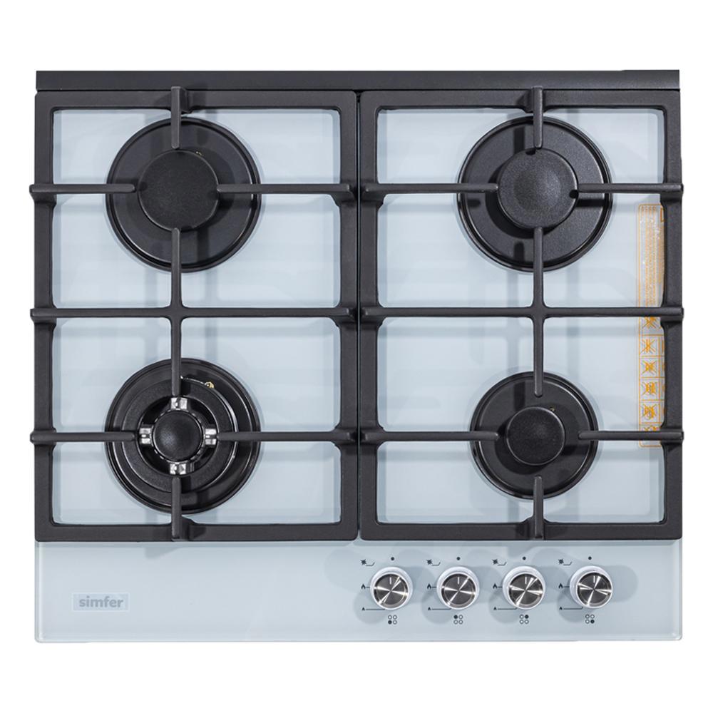 Изображение товара Газовая варочная панель Simfer H60H40W516 60 см 4 конфорки цвет белый