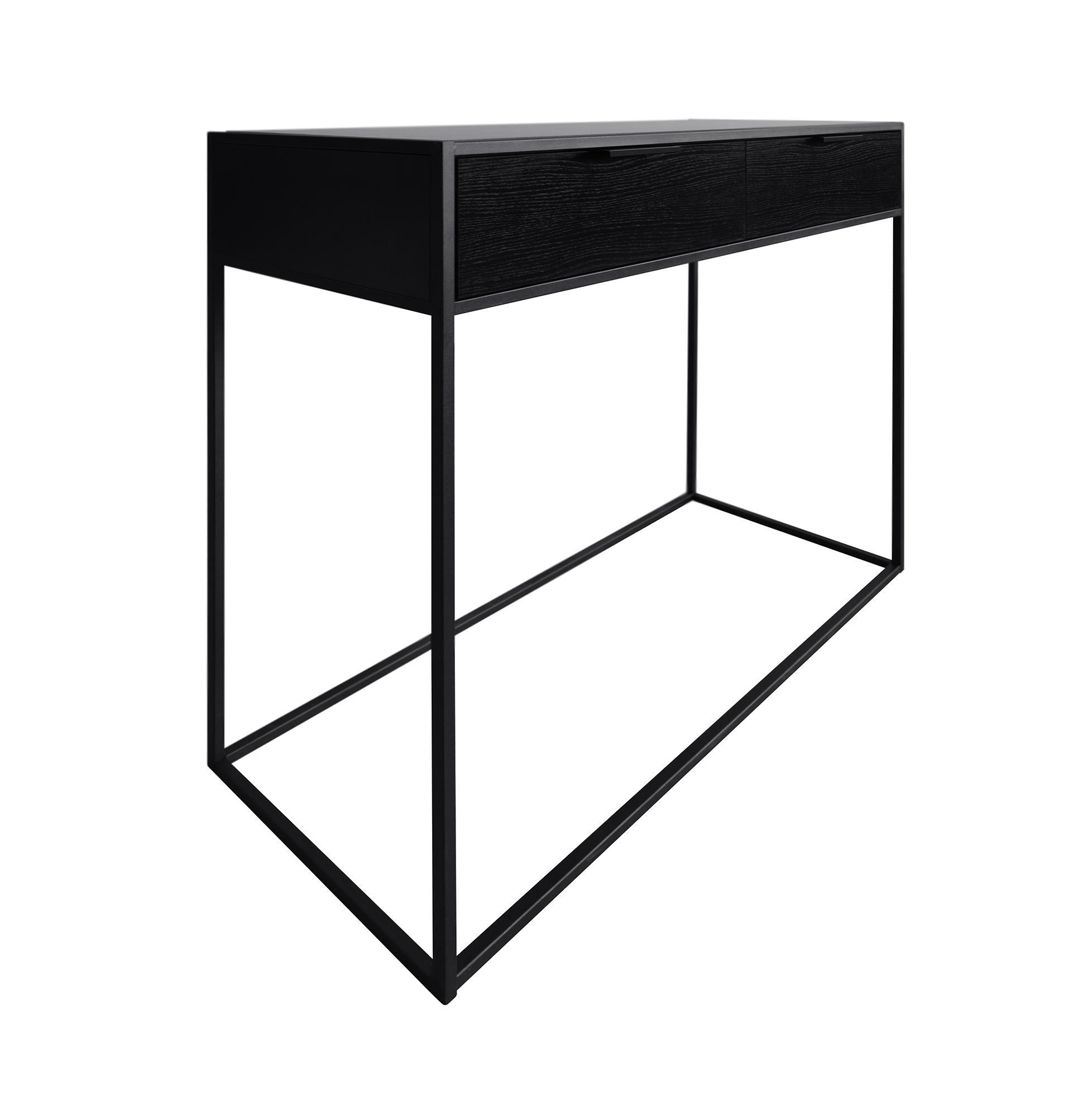 Изображение товара Консоль напольная с ящиком MD Noir 100x91x38 см черная