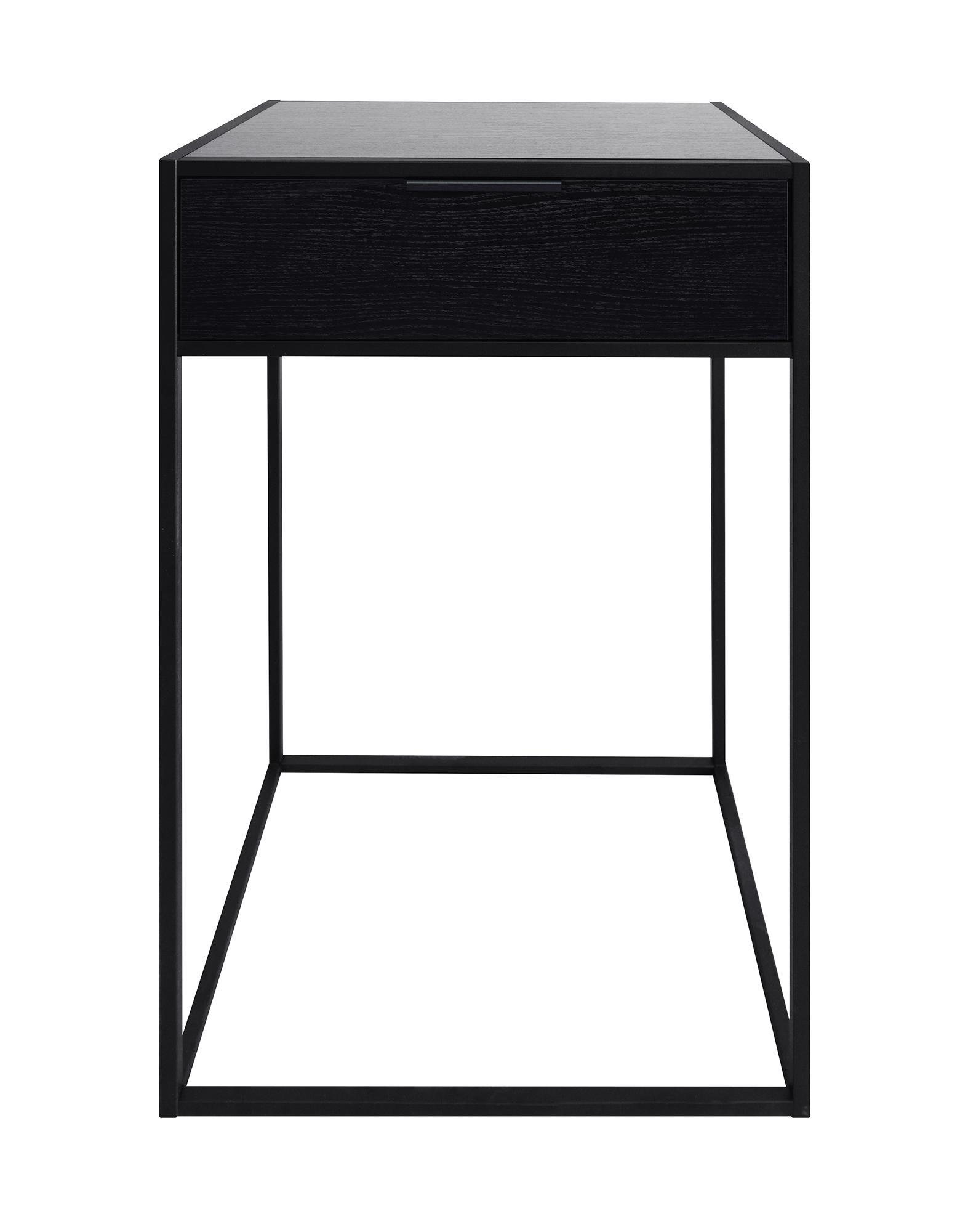 Изображение товара Консоль напольная с ящиком MD Noir 52.60x91x38 см цвет черный