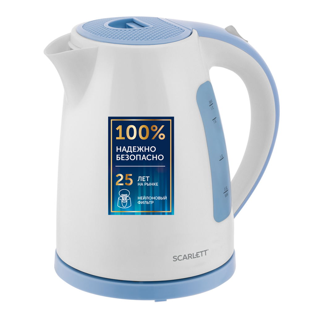 Изображение товара Электрический чайник Scarlett SC-EK18P60 1.7 л пластик цвет белый