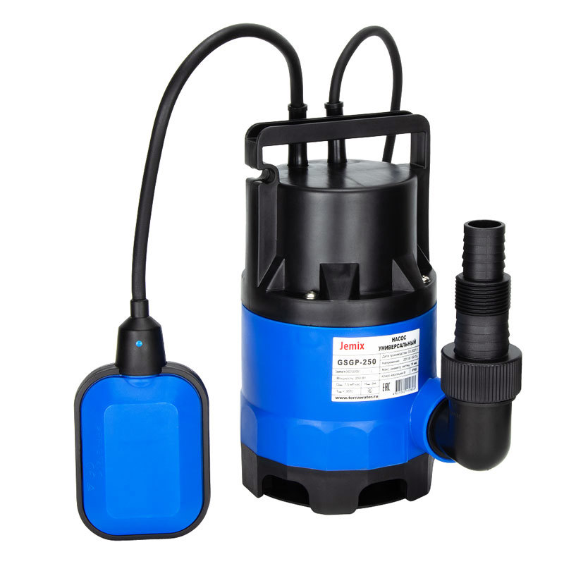 Изображение товара Насос погружной дренажный Jemix чистая вода Gsgp-250 расход 7500 л/ч