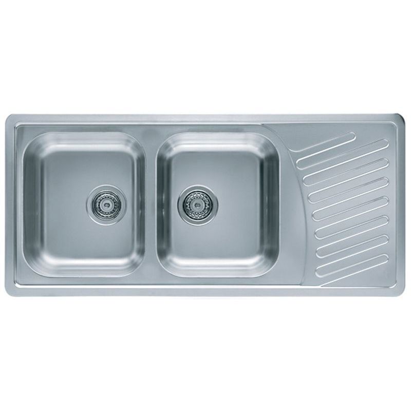 Изображение товара Врезная мойка Alveus ELEGANT 111x51 см глубина 19 см нержавеющая сталь 304 цвет сталь