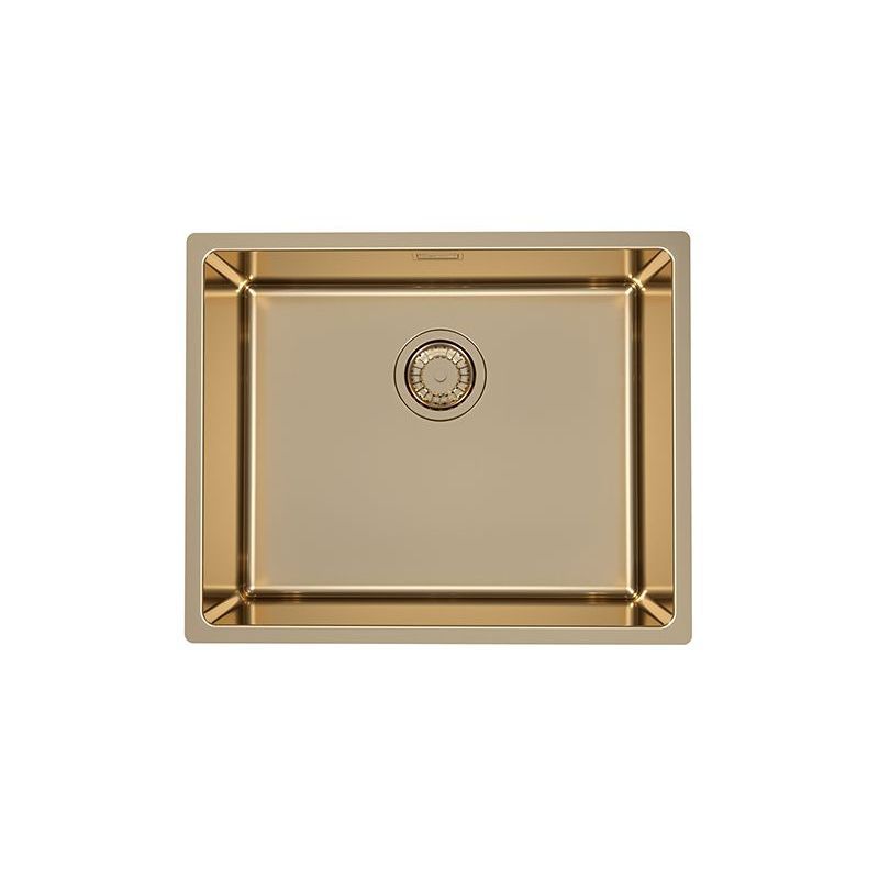 Изображение товара Врезная мойка Alveus KOMBINO 54.20x44.20 см глубина 19.50 см нержавеющая сталь 304 цвет бронза