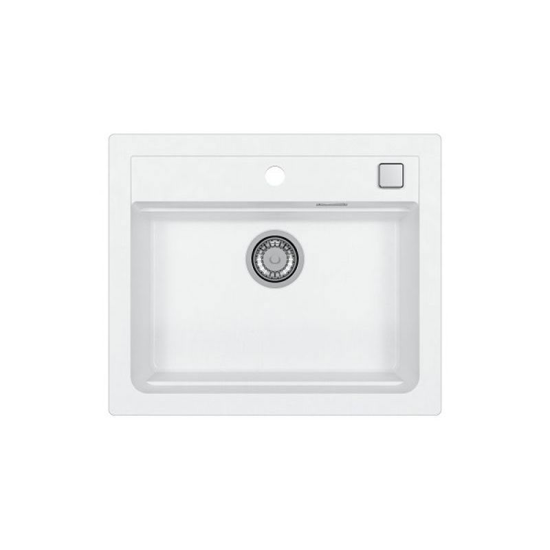 Изображение товара Врезная мойка Alveus ATROX 59x50 см глубина 19.50 см искусственный камень цвет белый