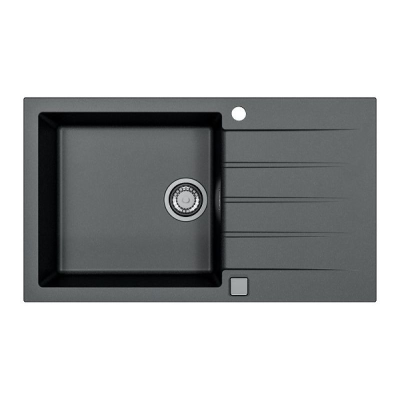 Изображение товара Врезная кухонная мойка Alveus CADIT 86x50 см искусственный гранит черная