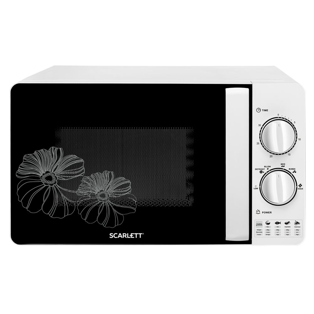 Изображение товара Микроволновая печь Scarlett 25.60x33.70x45.10 см 700 Вт 20 л цвет белый SC-MW9020S01M