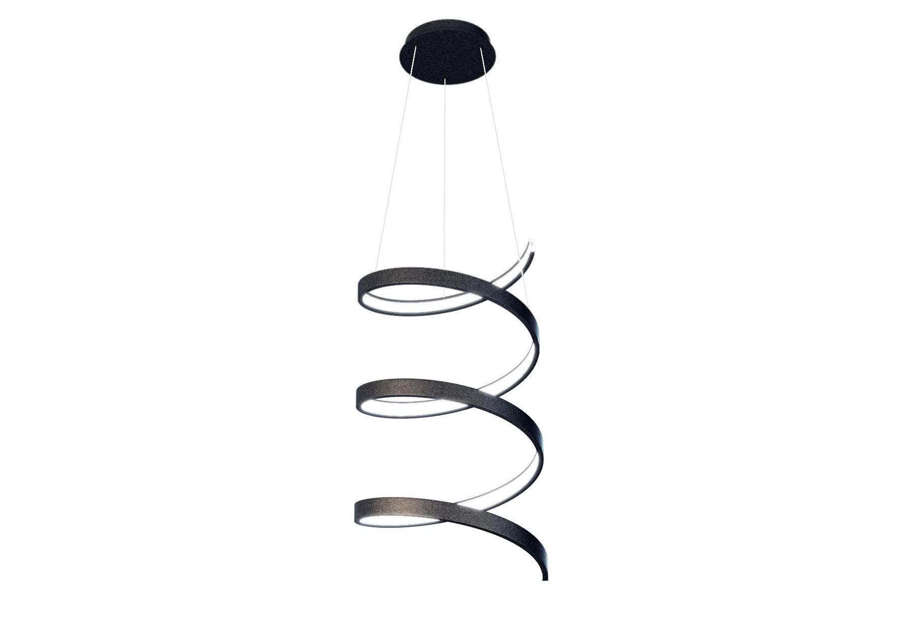 Изображение товара Люстра подвесная светодиодная LUCHERA TLES1-30-01 31 м² теплый белый свет цвет черный