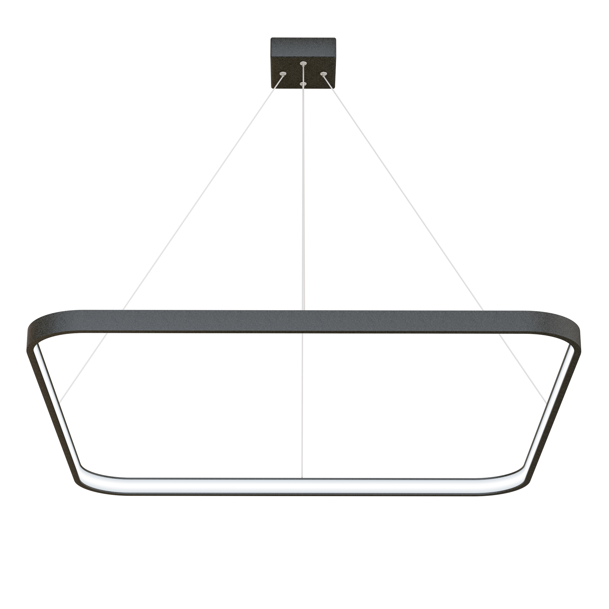 Изображение товара Люстра подвесная светодиодная LUCHERA TLCUB1-70-01 28 м² нейтральный белый свет цвет черный