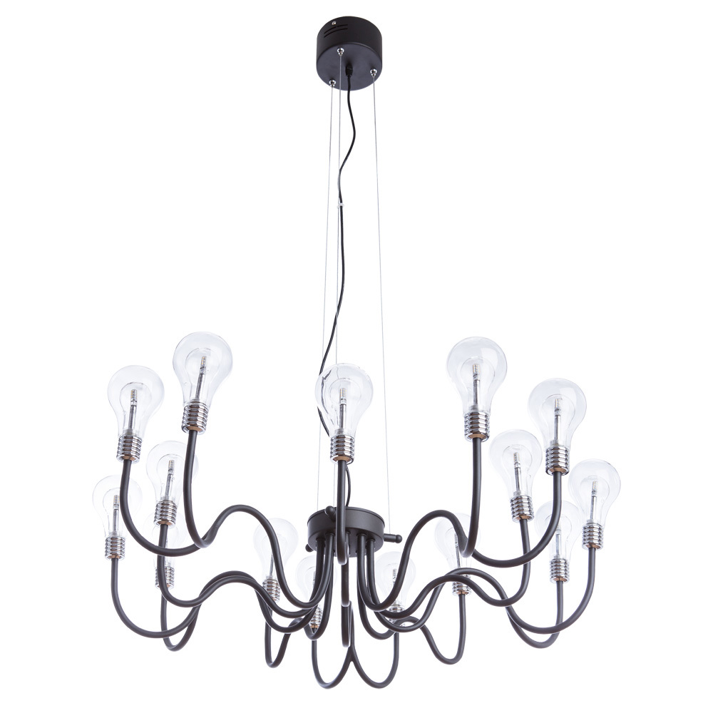 Изображение товара Люстра потолочная светодиодная DIVINARE ALMA 2030/04 LM-15 черная стиль Лофт