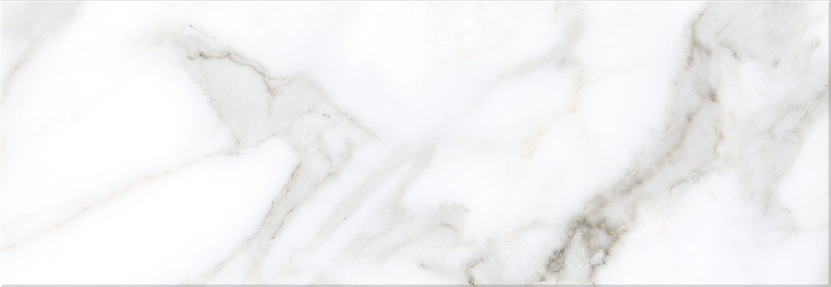 Изображение товара Настенная керамическая плитка Calacatta Light 24.2x70 см, белая, глянцевая