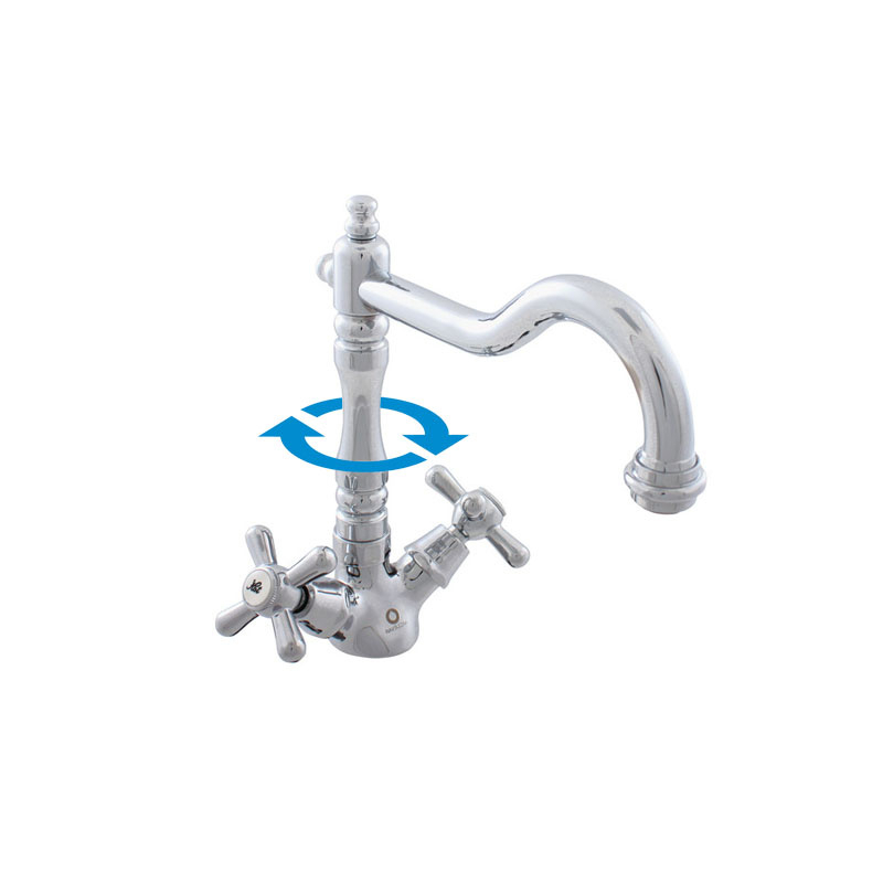 Изображение товара Двухвентильный смеситель Ravslezak Mk120.5/8 15.5 см цвет хром