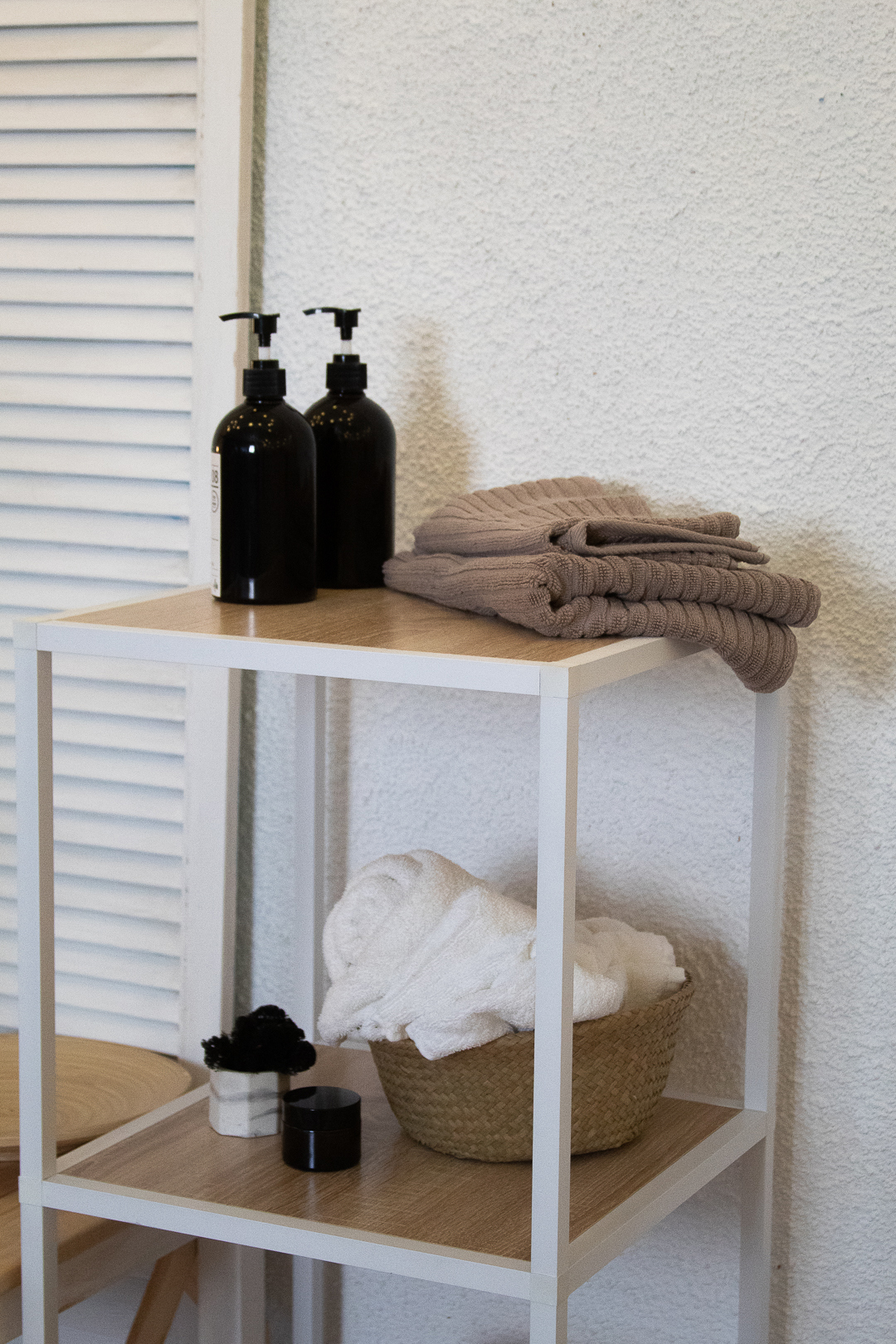 Изображение товара Стеллаж Найди 400x782x400 см алюминий белый с полками из ЛДСП