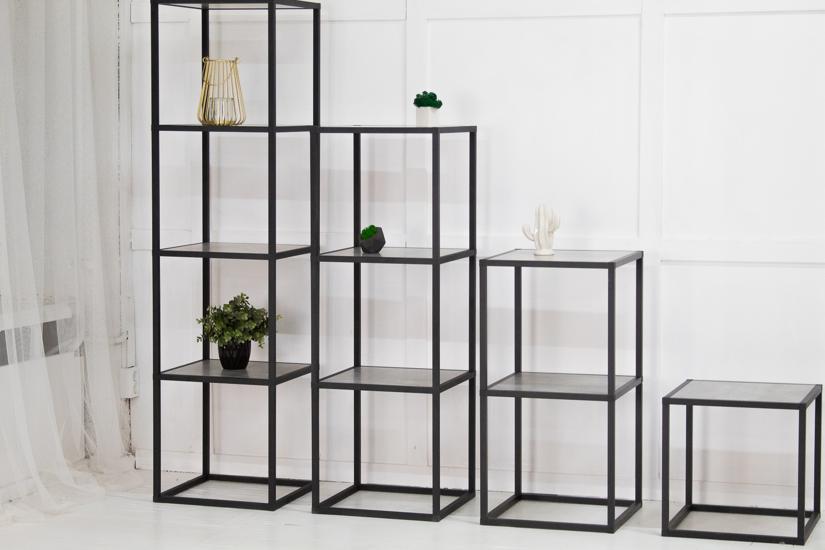 Изображение товара Стеллаж Найди 400x1164x400 см алюминий с полками Россия