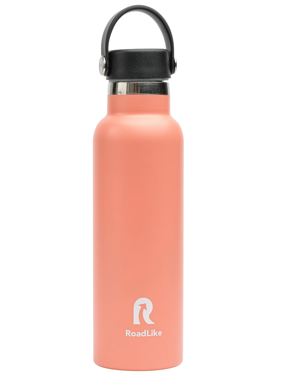Изображение товара Термокружка Roadlike Flask 600 мл коралловая вакуумная из нержавеющей стали