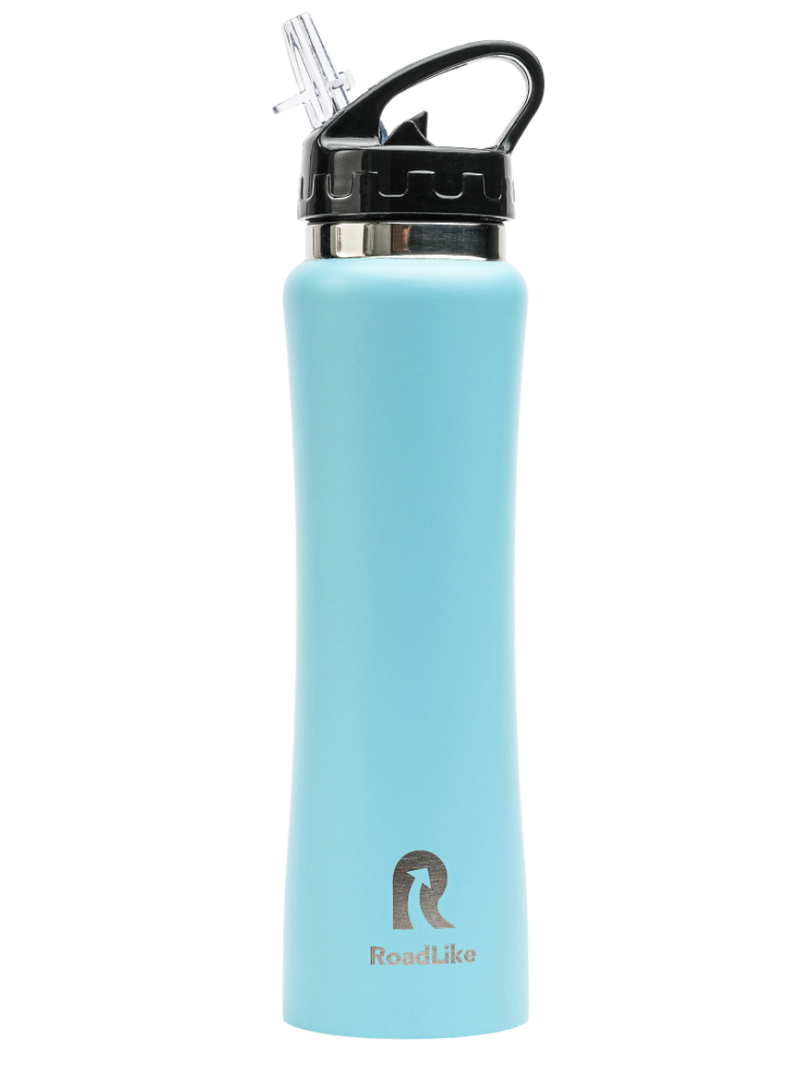 Изображение товара Термокружка Roadlike 500 мл из нержавеющей стали с вакуумом голубая
