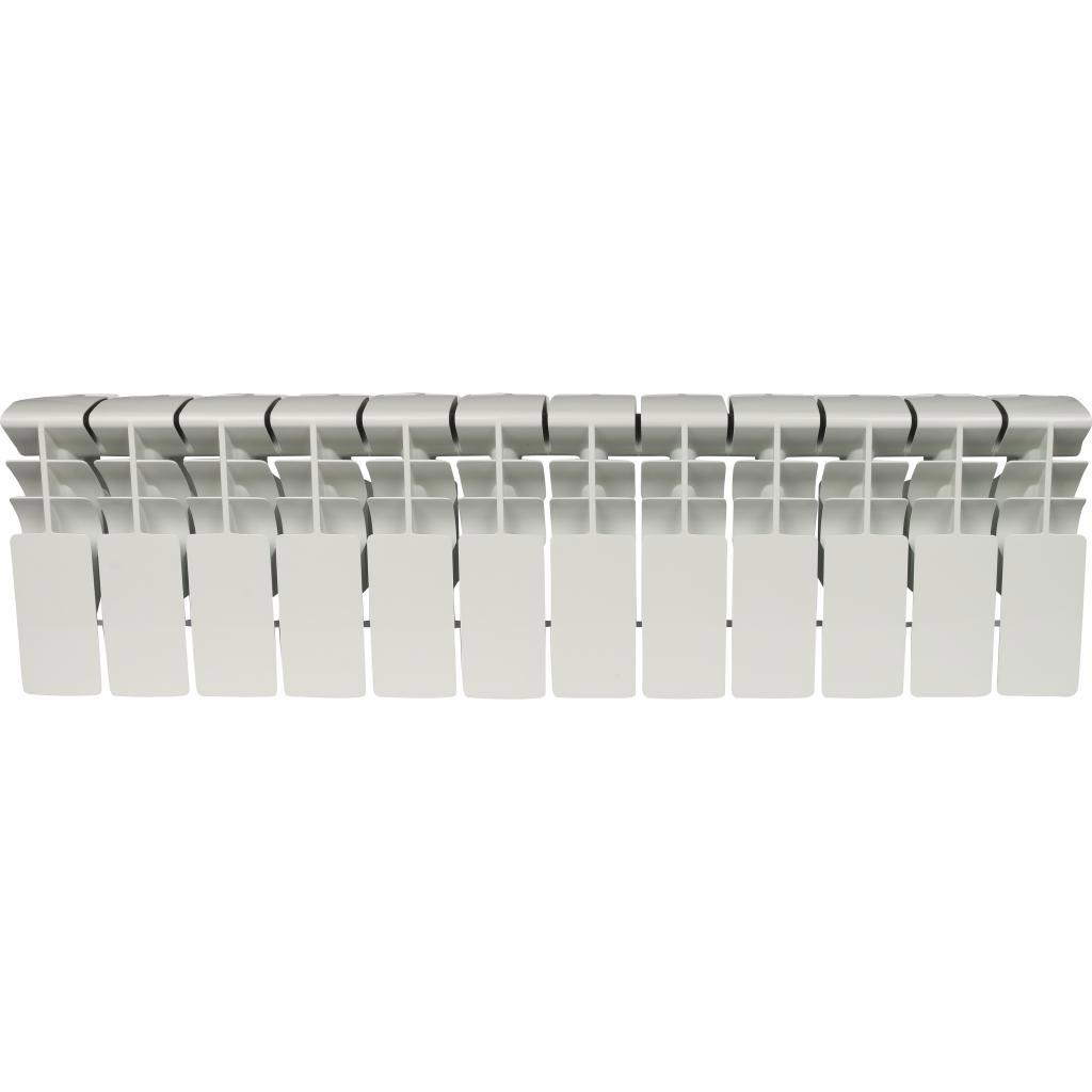 Изображение товара Алюминиевый радиатор Rommer Plus 200 12 секций, боковое подключение, белый